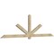 Ekena Millwork Kennewick Rough Sawn Timber Gable Bracket, Douglas Fir, 108"W x 31 1/2"H x 2"D x 4"F, 7/12 Pitch GBW108X31X0204KEN00RDF - alternate 3